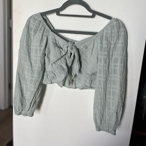 BOHO TIED BLOUSE